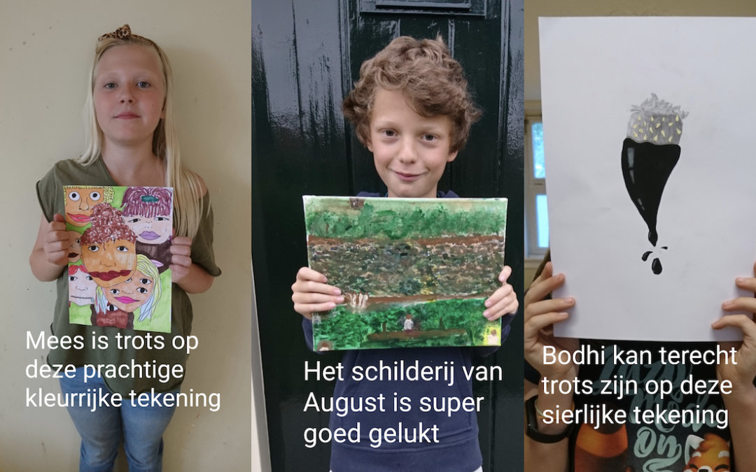 Kunstacademie groep 2: Mees, August, Bodhi